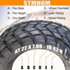 set of 2 ATV UTV Tires All Terrain Tires atv tires 22X7-10 4PR Tubeless - 3 of 4