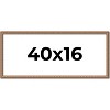 PosterPalooza | Panoramic Slim Profile Gold Picture Frame - UV Acrylic, Foam Board Backing, Hanging Hardware - 2 of 4