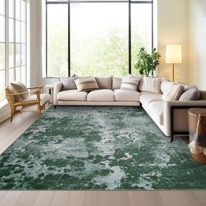 Area Rugs, Washable Rugs for Living Room Soft Rugs for Bedroom, Neutral Modern Low Pile Carpet for Apartment Bathroom Dining Room Hardwood Floor - 1 of 4