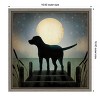 Amanti Art Moonrise Black Dog by Ryan Fowler Canvas Wall Art Print Framed 16-in. x 16-in. - 4 of 4