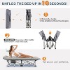 SUGIFT 2 Pack Camping cot for Adults 75x28 inch Portable Cot with Mattress, Supports 600 lbs, Gray Blue - 3 of 4