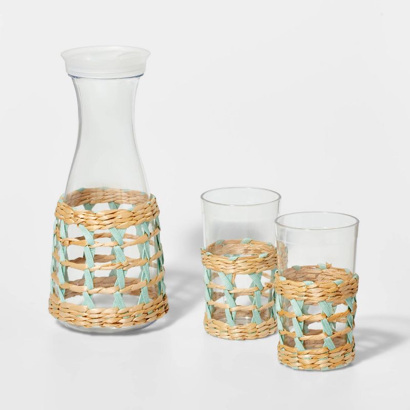 2 Cups Woven Pitcher Set - Sun Squad&#8482;, 1 of 5