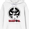 Deadpool & Wolverine Pen Art Adult White Long Sleeve Hooded Sweatshirt-XXL - 2 of 3