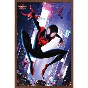 Trends International Marvel Spider-Man - Into The Spider-Verse - Street Framed Wall Poster Prints - 1 of 4