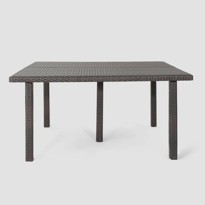 Fiona Square Wicker Dining Table - Brown - Christopher Knight Home, 1 of 6