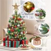 Yaheetech 2Ft/3Ft Set of 2 Frosted Tabletop Christmas Tree with LED Lights, Green - image 4 of 4