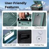 Costway Dual Zone 12V Car Refrigerator 64QT Portable Compressor Fridge Freezer (-4℉~68℉)  for RVs Black/Green - 2 of 4