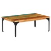 vidaXL Coffee Table Multicolor Solid Reclaimed Wood 39.4x23.6x13.8 in - 23.6" Solid Reclaimed Wood - 2 of 4