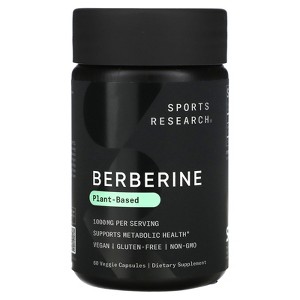 Sports Research Berberine, 60 Veggie Capsules (500 mg per Capsule) - 1 of 4