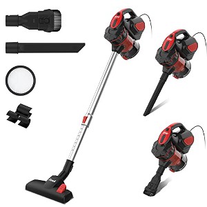 INSE I5 Corded Stick Vacuum Cleaner - 600W Powerful Motor, 18000Pa Suction with High-Efficiency Filters for Pet Hair & Hard Floor Cleaning Red - 1 of 1