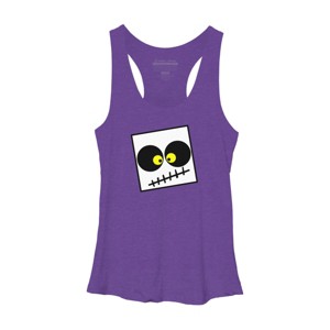 Women's Design By Humans Square Skull By LonaMisa Racerback Tank Top - 1 of 3