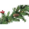 Northlight Real Touch™️ Pre-Lit Noble Fir with Berries Artificial Christmas Garland - 9' x 10" - Clear Lights - 2 of 4