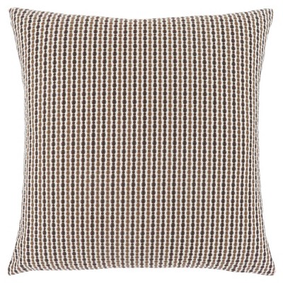 TopComfy Support Pillow Decorative Throw Pillow with Classic Dot Design for Sofa or Bed Use, Brown, 17"*17"*2"