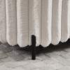 Hrinhom 49.2"W Faux Fur Storage Bench, Footstool with Metal Legs - 3 of 4
