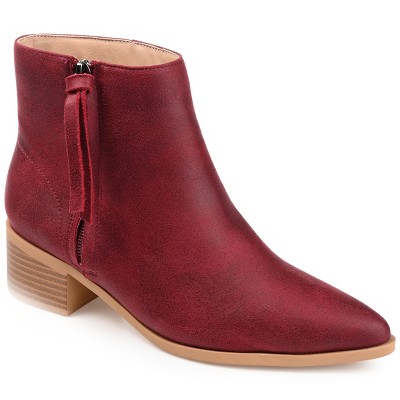Journee Collection Women's Sadiya Inside Zip Stacked Heel Booties