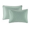 Sapphtopaz Bedding Comforter Set Classic Solid Color with Patterned Quilting Quilt Set - 2 of 4