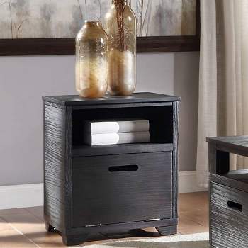 20" Kamilia Accent Table Antique Black - Acme Furniture