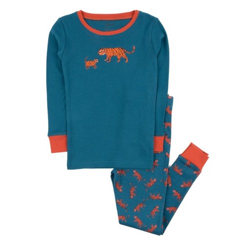Leveret Kids Cotton Top & Fleece Pants Polar Bear Pajamas