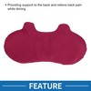 Unique Bargains Car Seat Lumbar Cushion Memory Foam Support Ergonomic Design Suede - 3 of 4