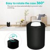 6 - Piece Bathroom Accessories Set, Black Toilet Brush, Toothbrush Holder, Soap Dispenser, Trash Can, Tumbler - 4 of 4
