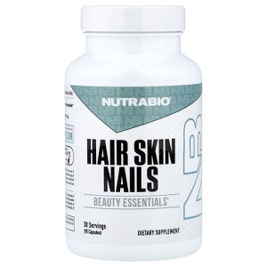 NutraBio Hair Skin Nails, 90 Capsules : Target
