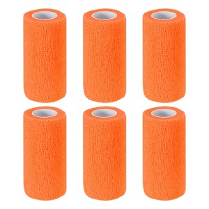Unique Bargains Self-Adhesive Elastic Breathable Athletic Tapes 6 Rolls - 1 of 4