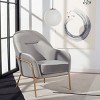Eleazer Velvet Accent Chair - ACH6202 - Safavieh - 2 of 4