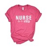 Simply Sage Market Women's Nurse Vibes Heartbeat Short Sleeve Graphic Tee - 3 of 3