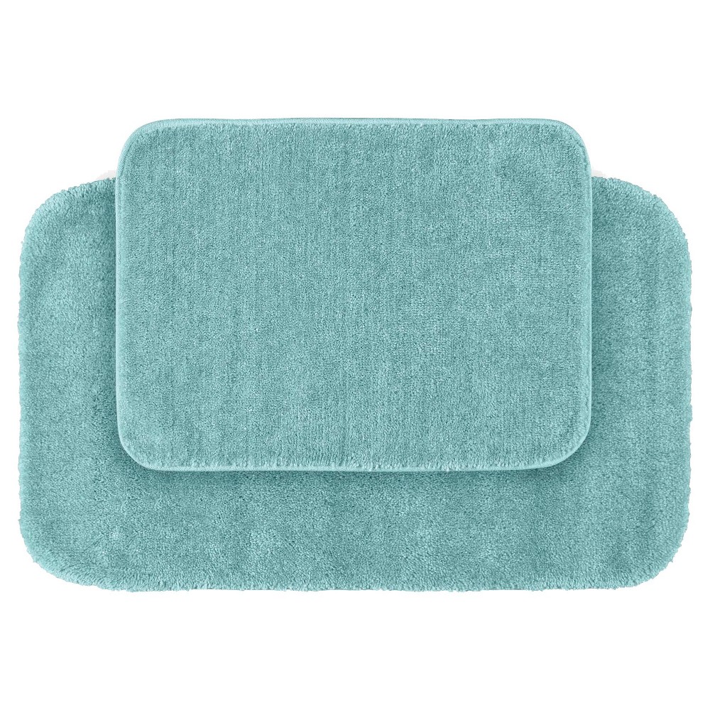 2pc Traditional Washable Nylon Bath Rug Set Sea Foam - Garland was $24.99 now $14.99 (40.0% off)