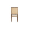 Meridian Furniture,Butterfly Cream Linen Textured Fabric Dining Chair, Set of 2 - 2 of 4