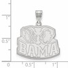 Black Bow Jewelry 10k White Gold Alabama Crimson Tide NCAA Large Pendant - 2 of 3
