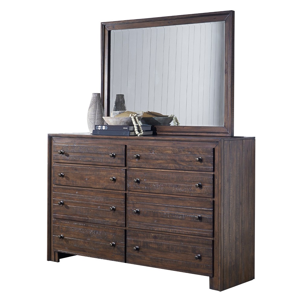 Lifestyle Solutions Cambridge Dresser Distressed Mahogany, Brown