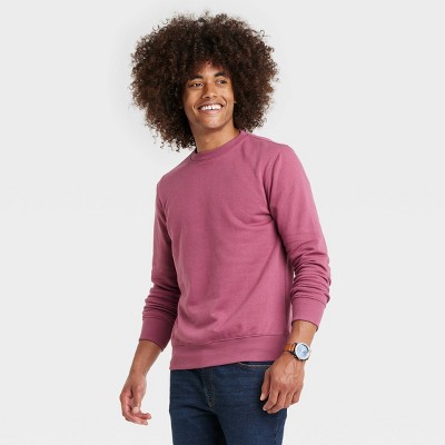 Men's Regular Fit Crewneck Pullover Sweatshirt - Goodfellow & Co™ Cement  Gray Xl : Target