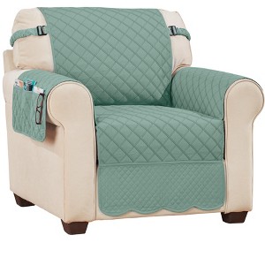 Collections Etc Camille Quilted Reversible Machine Washable Furniture Protector - 1 of 4
