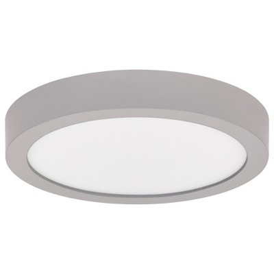 Ulko Silver LED Flush Mount Light for Indoor/Outdoor Use
