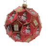 Pinnacle Peak 5.0 Inch Snowman On Sled Polyhedron Christmas Tree Ornaments - 2 of 3