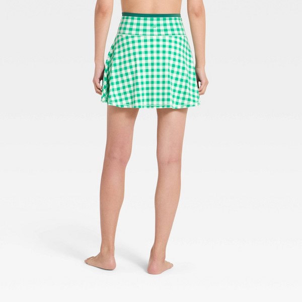 Falda short de cintura cruzada media suave para mujer 14.5" - All In Motion™ 3
