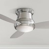 52" Minka Aire Modern Hugger Indoor Ceiling Fan with LED Light Remote Control Brushed Nickel Opal Glass for Living Room Kitchen - 2 of 4
