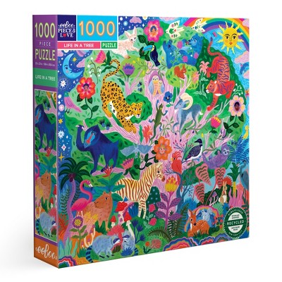 eeBoo Piece & Love: Life in a Tree Square Puzzle,1000 Pieces