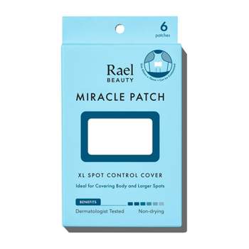 Rael Beauty Miracle XL Body + Face Acne Spot Control Cover Pimple Patch - 6ct