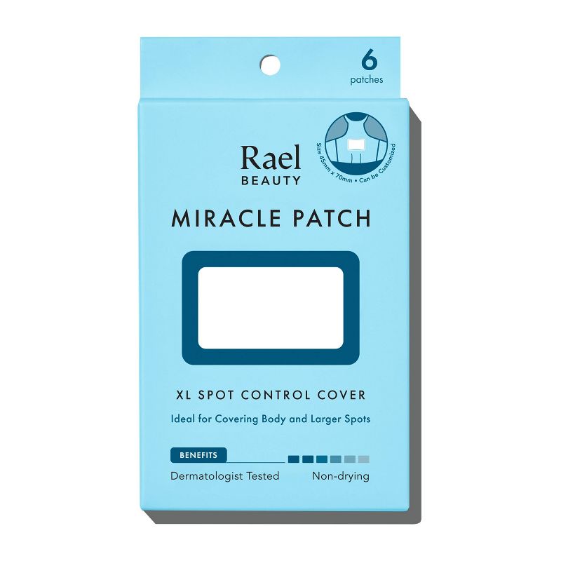 Rael Beauty Miracle XL Body + Face Acne Spot Control Cover Pimple Patch - 6ct, 1 of 8