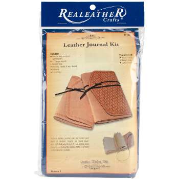 Realeather Crafts(R) Leather Journal Kit-Dark Brown