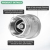 Unique Bargains Stainless Steel One Way Non-Return Vertical Check Valve - 2 of 4