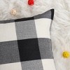 PiccoCasa Buffalo Check Plaid Throw Pillow Covers Farmhouse Decors Square Pillow Covers 2 Pcs - 4 of 4