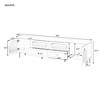 Modern TV Stand for TVs Up to 85", Entertainment Center with 4 Drawers, Wooden Media Console Cabinet, Storage Cabinet for Living Room Bedroom - 3 of 4