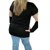 Women's V-Neck Long Sleeve Top - honeyme - 2 of 2