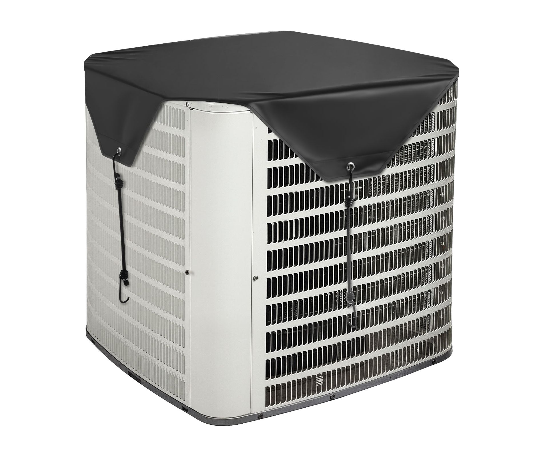 VEVOR Air Conditioner Cover for Outside Units, 28 x 28 inch Central AC Cover for Air Conditioning Unit, Top Universal Mesh Defender Rainproof, Black