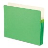 Smead 1 3/4" Exp Colored File Pocket Straight Tab Letter Green 73216 - image 3 of 3