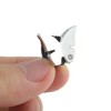 Unique Bargains Single Rhinestone Butterfly Shoelace Charms Silver Tone 1 Pair - 3 of 4