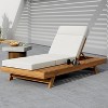 Christopher Knight Home Danita Outdoor Foldable 4-Section Design Water-Resistant Chaise Lounge Cushion - 2 of 4